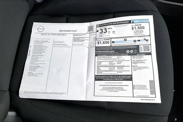 New 2025 Nissan Kicks Play S image 13