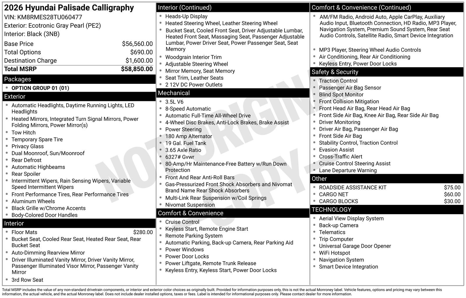 New 2026 Hyundai Palisade Calligraphy image 27