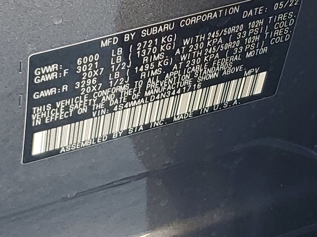 Used 2022 Subaru Ascent Limited w/ Technology Package image 51