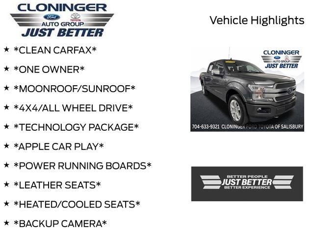 Used 2020 Ford F150 Platinum w/ Equipment Group 701A Luxury AWD/4WD image 3