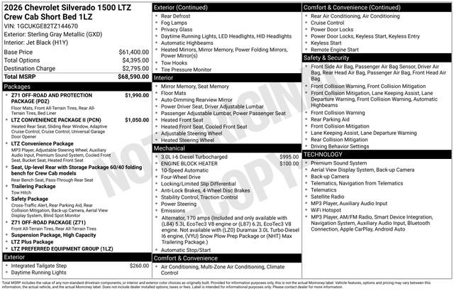 Used 2026 Chevrolet Silverado 1500 LTZ AWD/4WD image 8