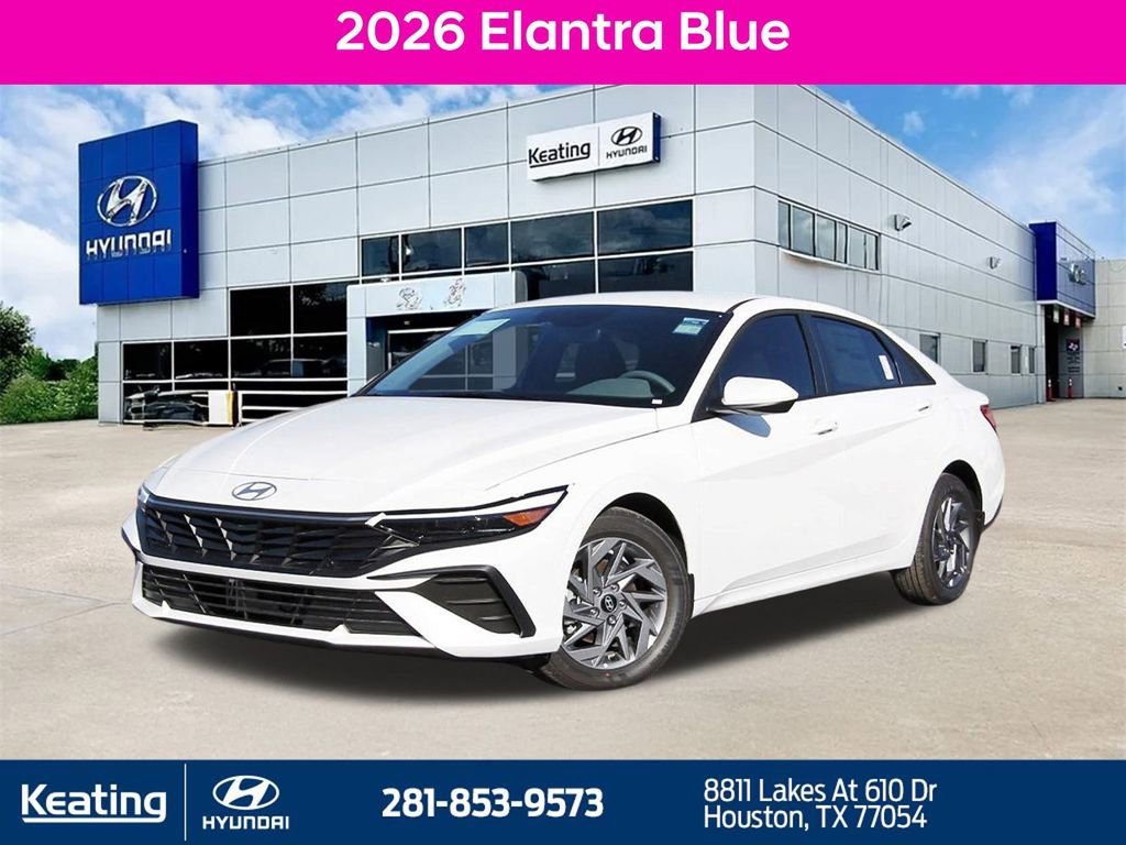 New 2026 Hyundai Elantra Blue
