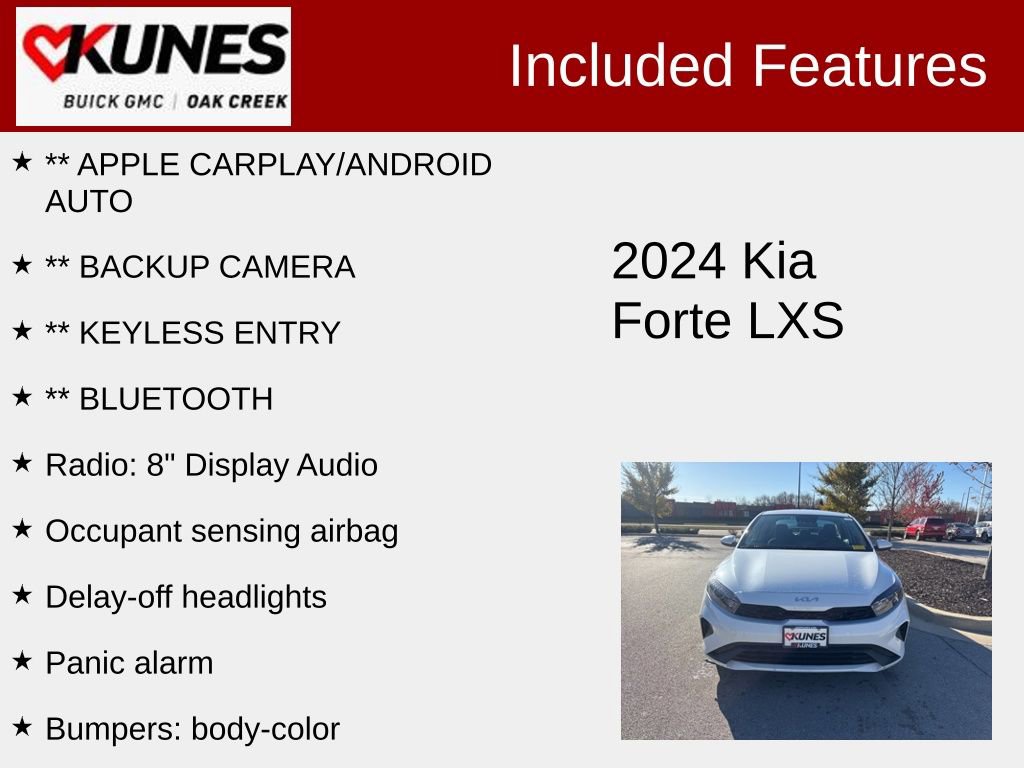 Used 2024 Kia Forte LXS image 2