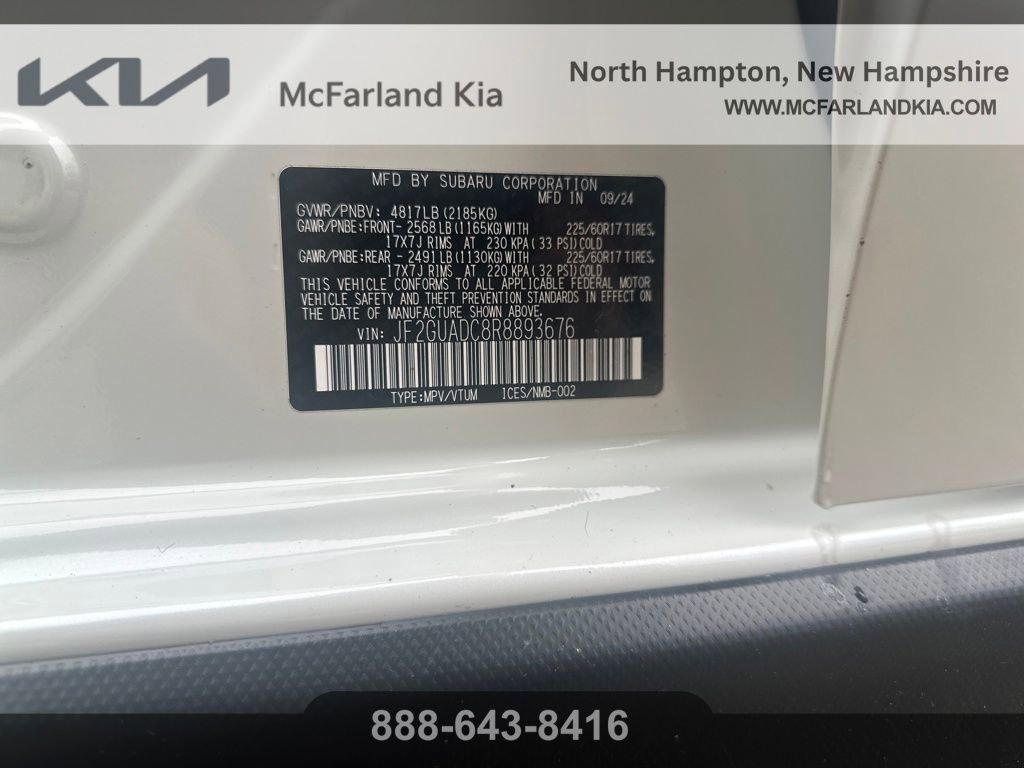 Used 2024 Subaru Crosstrek 2.0i Premium image 28