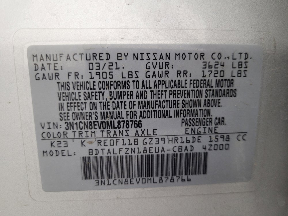Used 2021 Nissan Versa SV FWD image 33