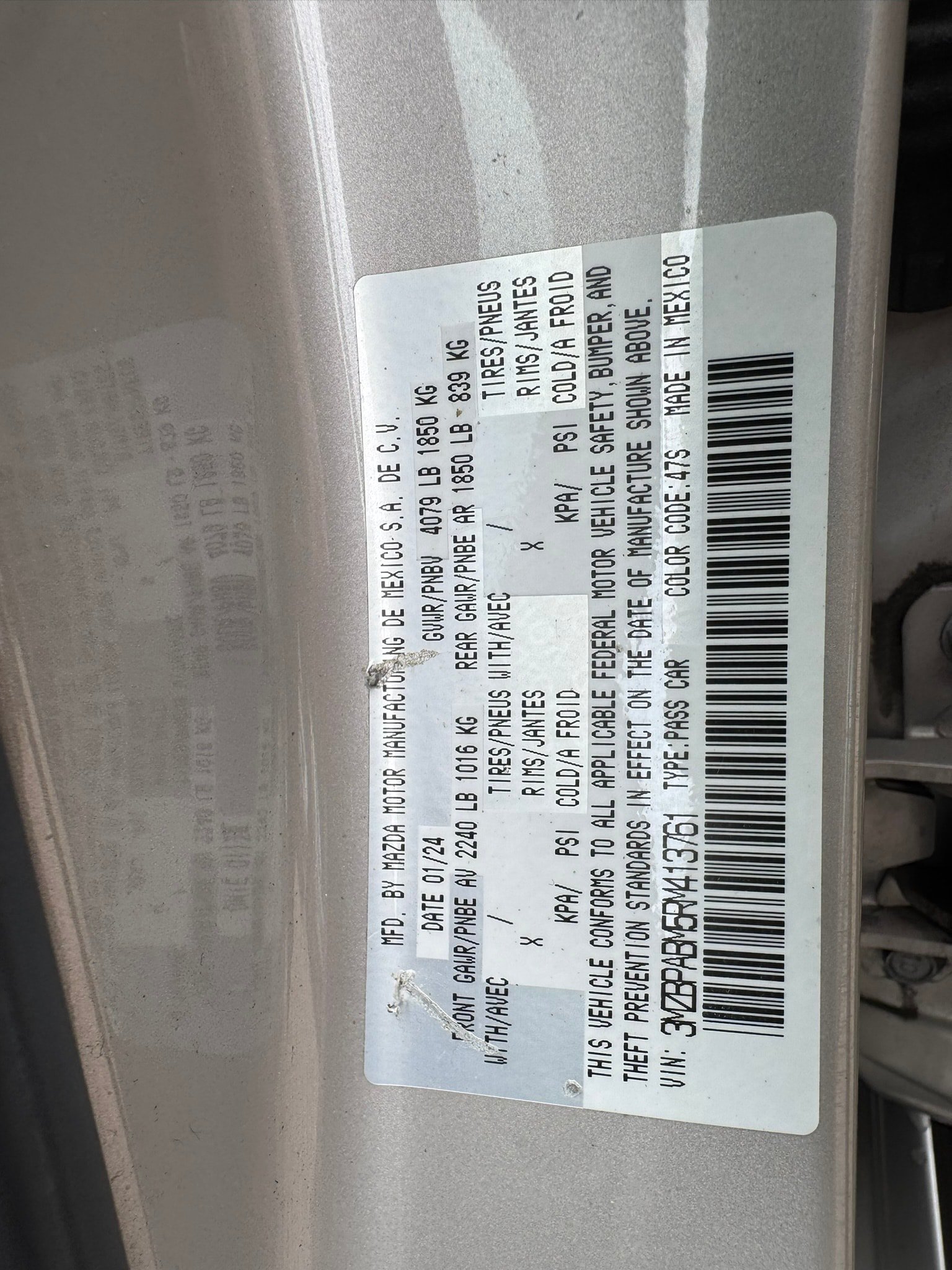 Used 2024 MAZDA MAZDA3 s FWD image 23
