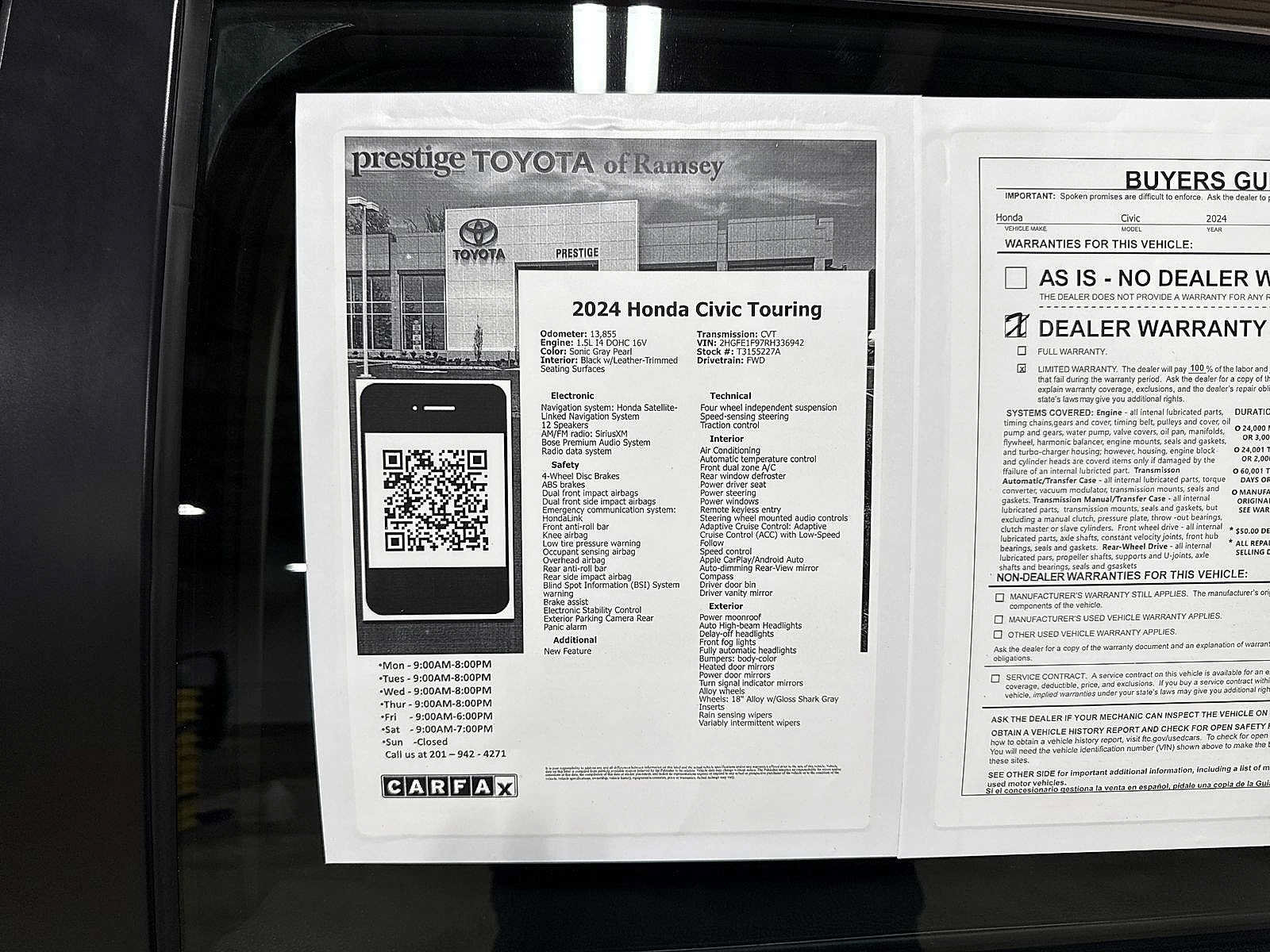 Used 2024 Honda Civic Touring image 13