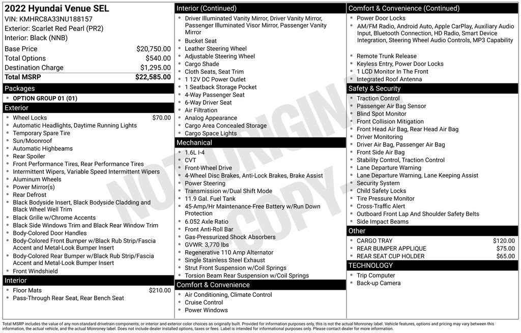 Used 2022 Hyundai Venue SEL image 27