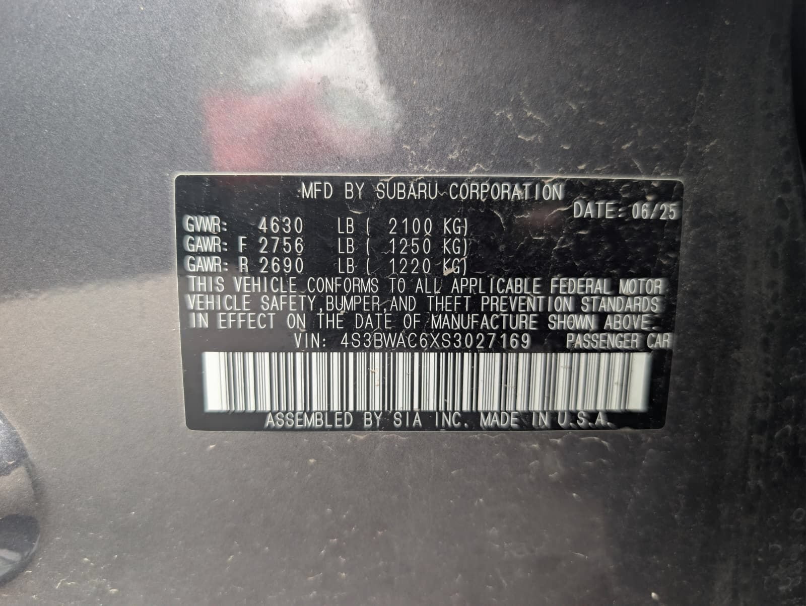 Certified 2025 Subaru Legacy Premium AWD/4WD image 33