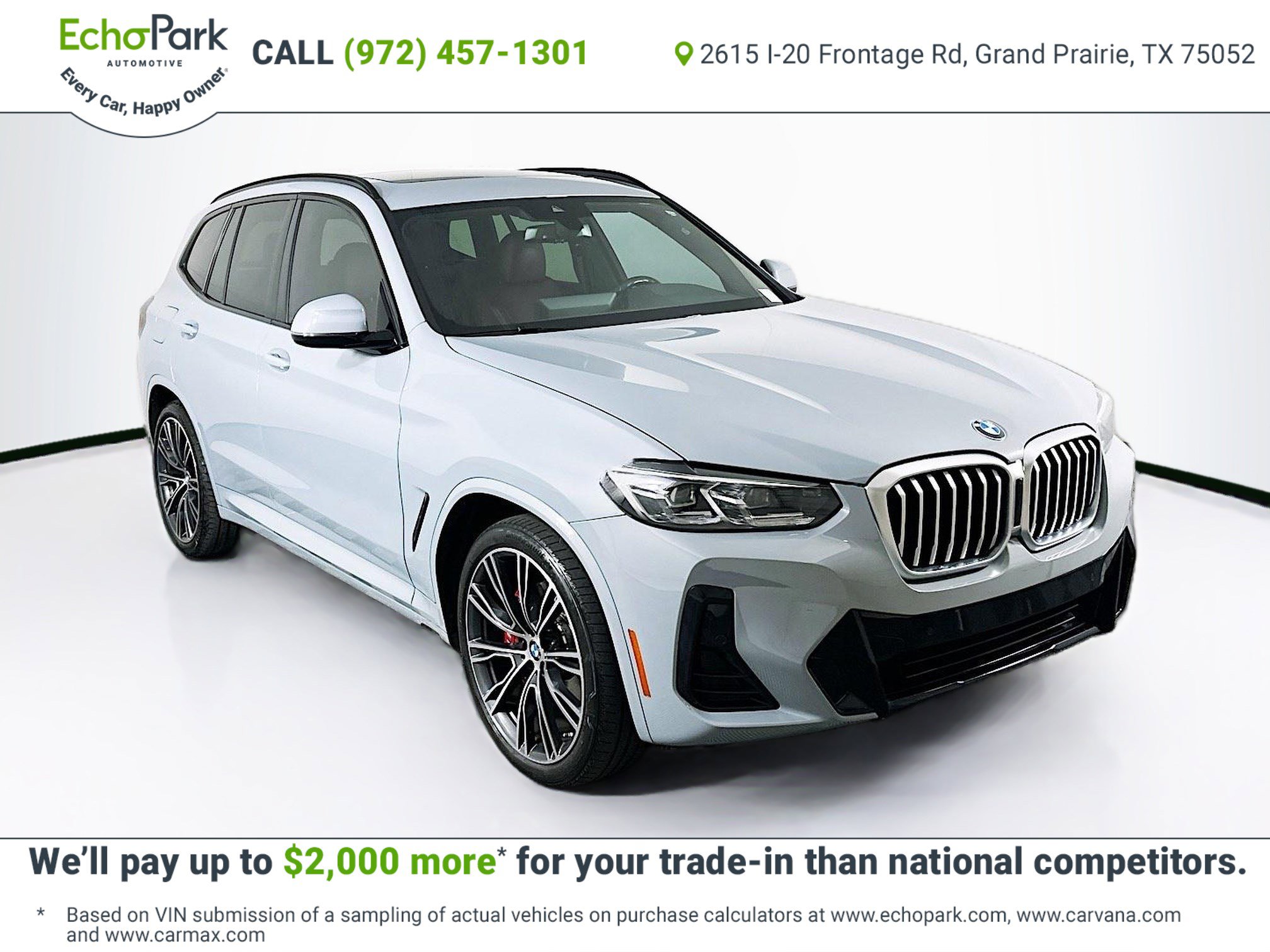 Used 2022 BMW X3 sDrive30i w/ M Sport Package 2