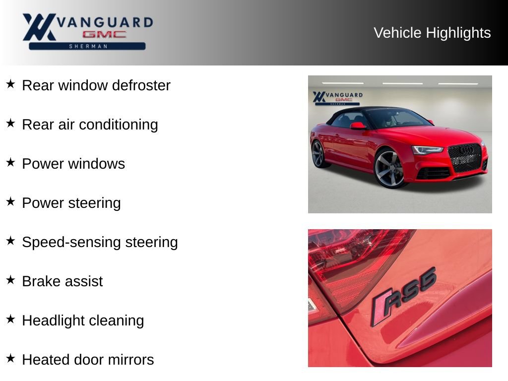 Used 2014 Audi RS 5 Cabriolet AWD/4WD image 11