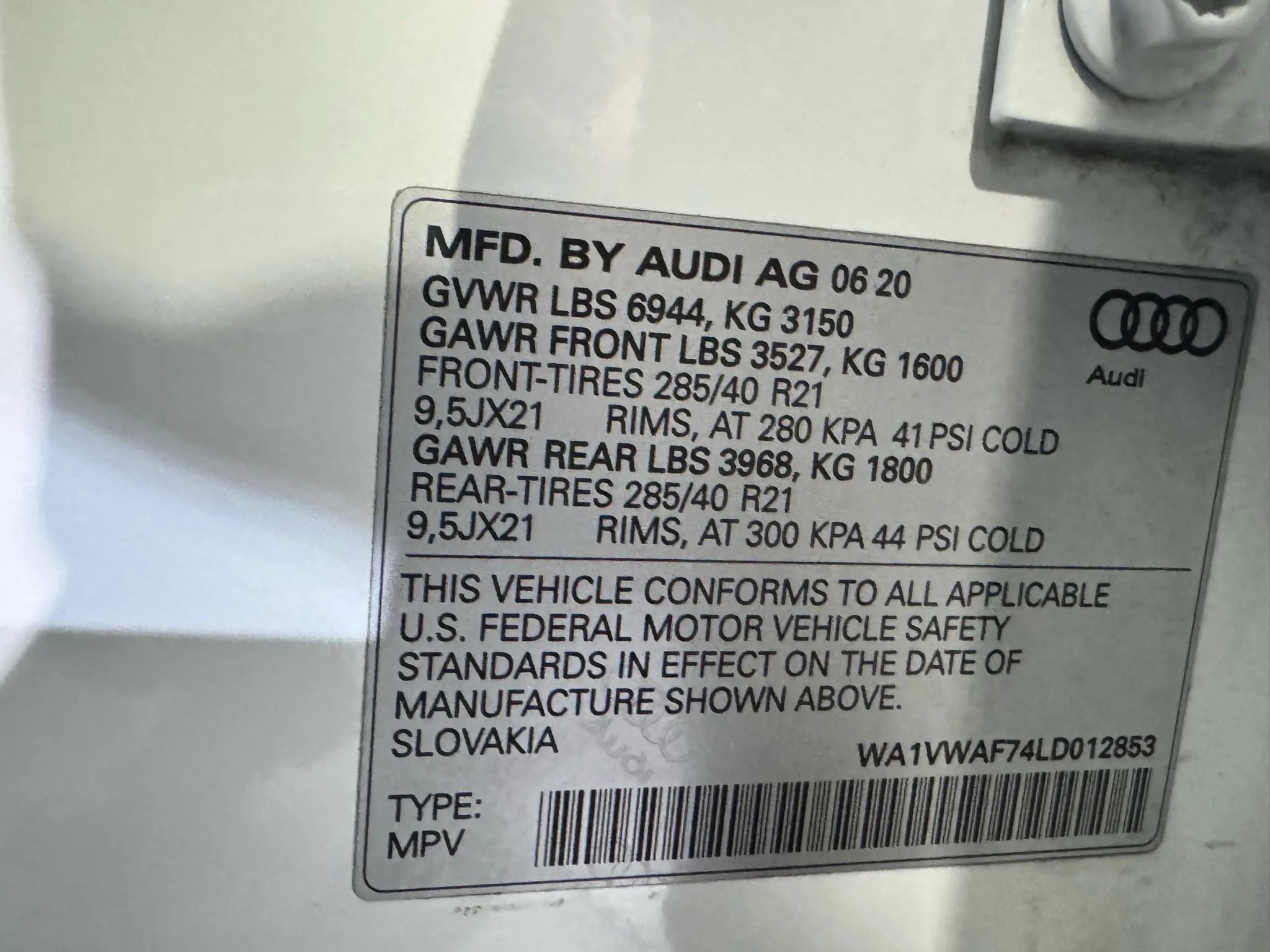 Used 2020 Audi SQ7 Prestige AWD/4WD image 35