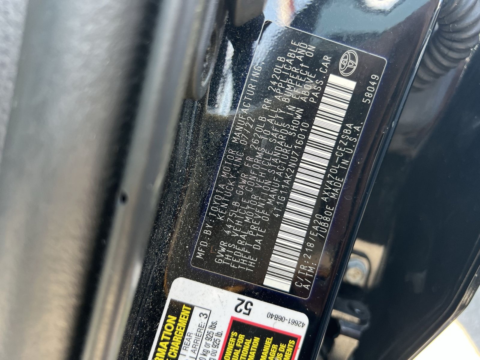 Used 2022 Toyota Camry SE FWD image 24