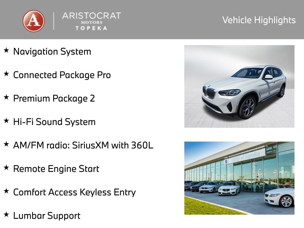 Used 2022 BMW X3 xDrive30i w/ Premium Package 2 AWD/4WD image 2