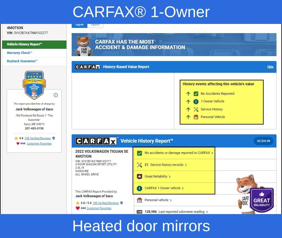 Used 2022 Volkswagen Tiguan SE image 9