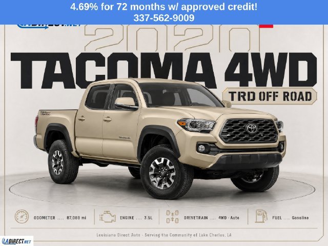 Used 2020 Toyota Tacoma TRD Off-Road AWD/4WD image 1