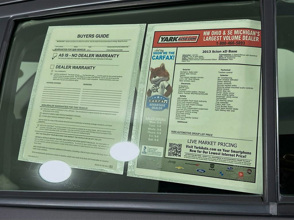 Used 2013 Scion xD image 13