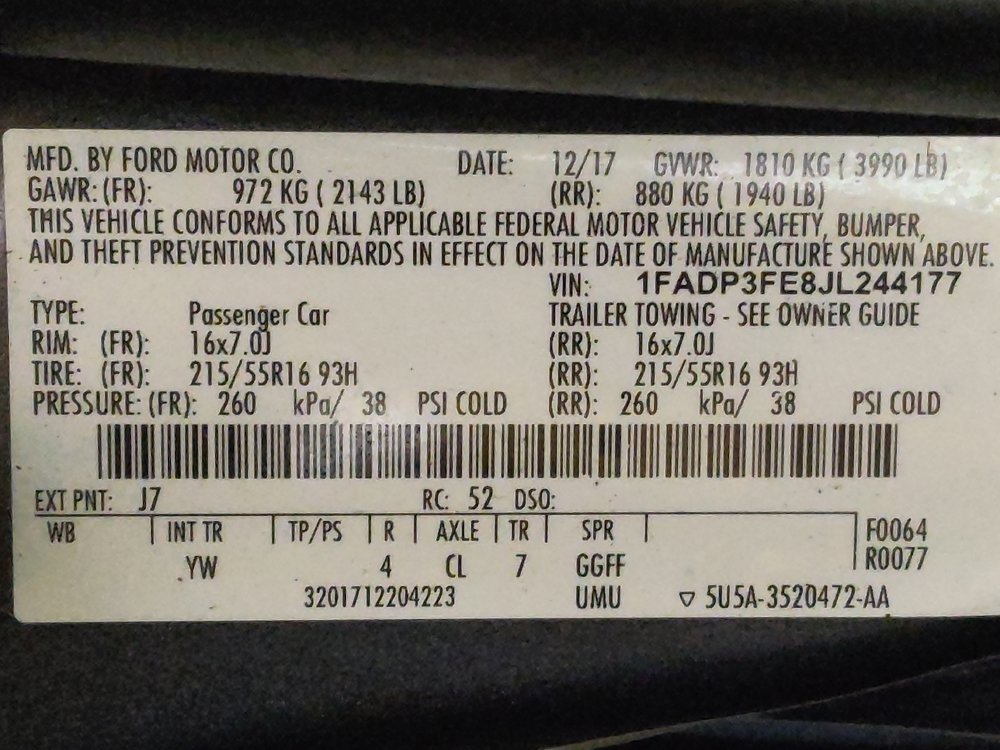 Used 2018 Ford Focus SE w/ Interior Protection Package FWD image 33