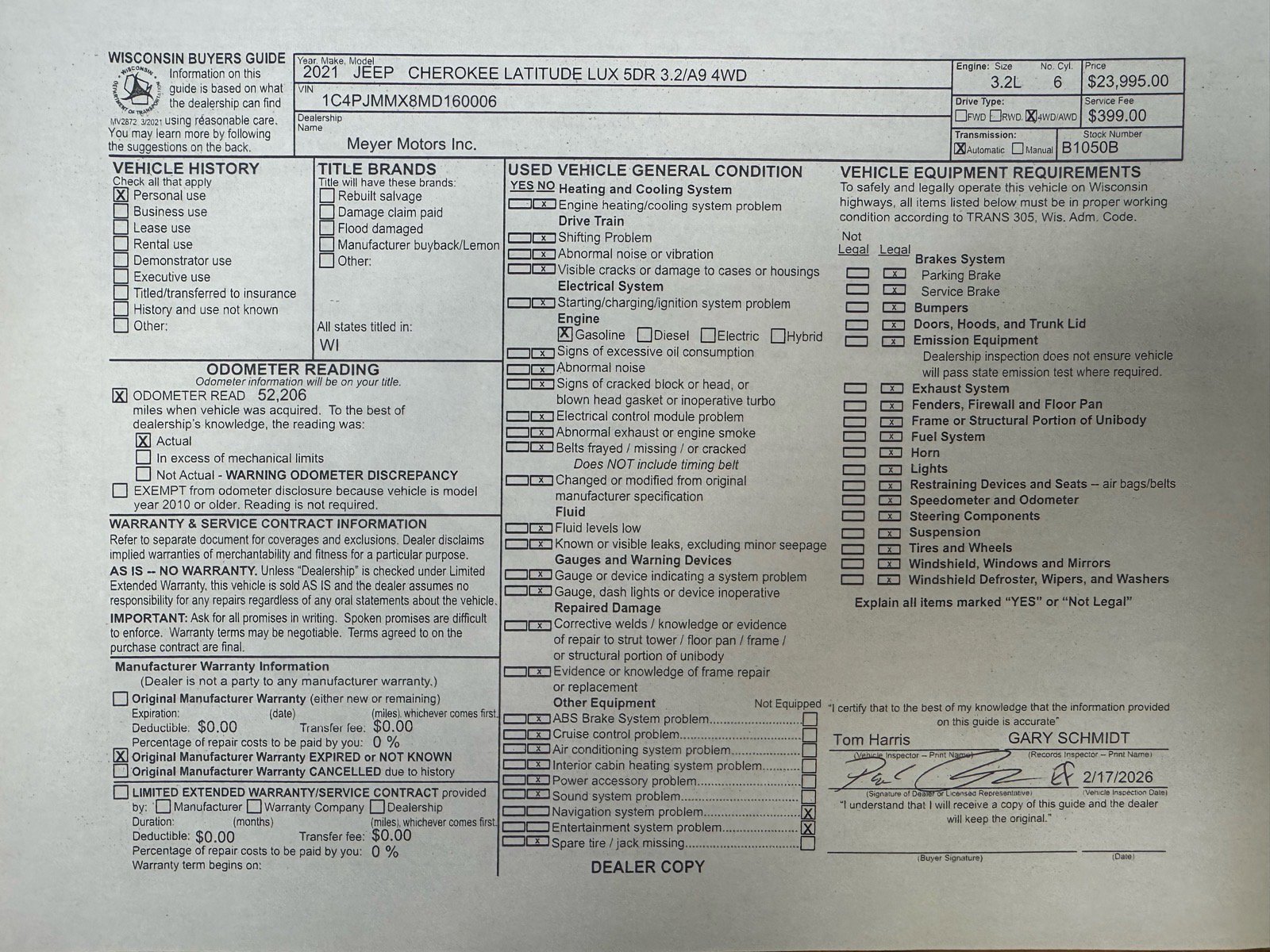 Used 2021 Jeep Cherokee Latitude Lux image 31