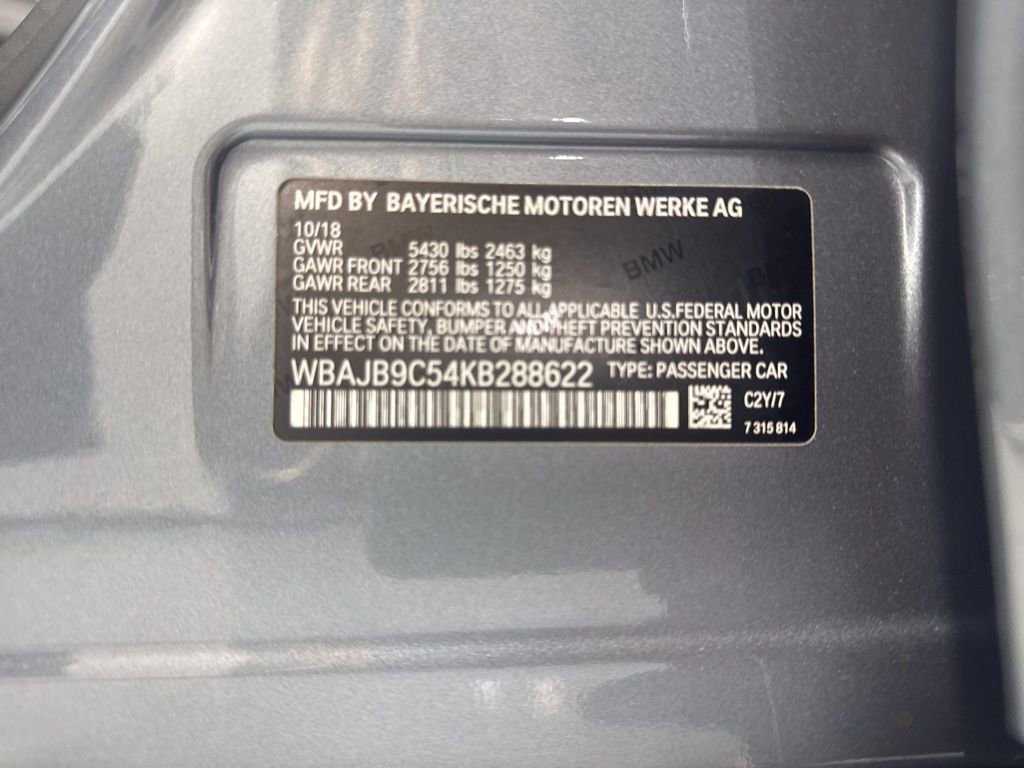 Used 2019 BMW M550i xDrive w/ Dynamic Handling Package AWD/4WD image 10