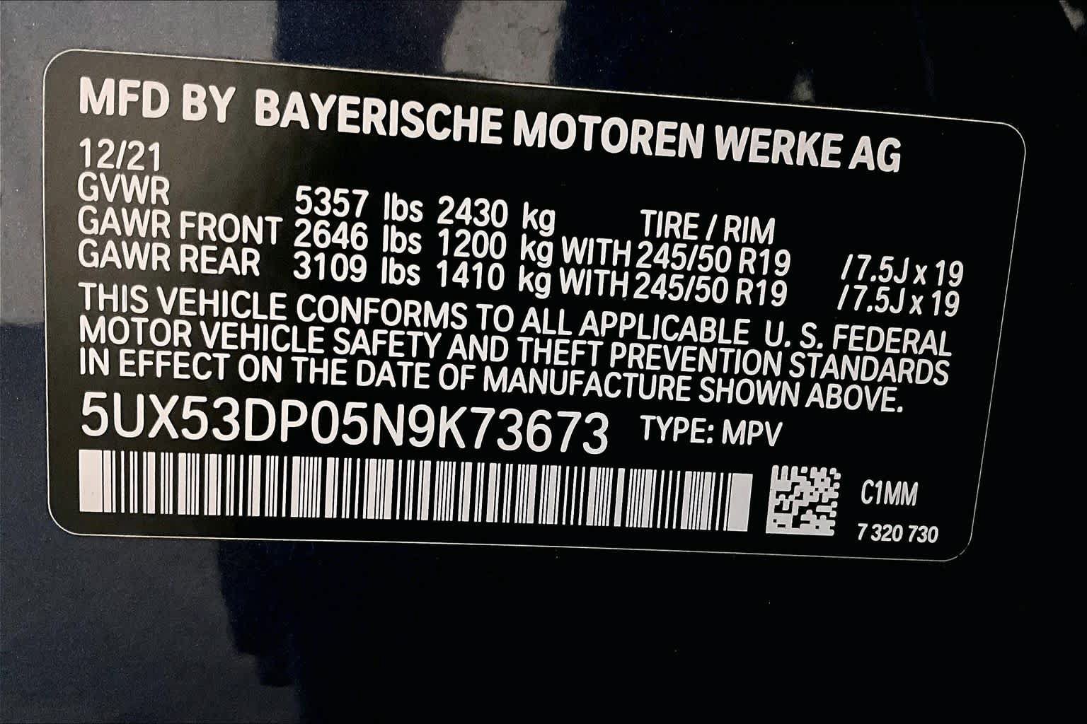 Used 2022 BMW X3 xDrive30i w/ Premium Package 2 AWD/4WD image 33