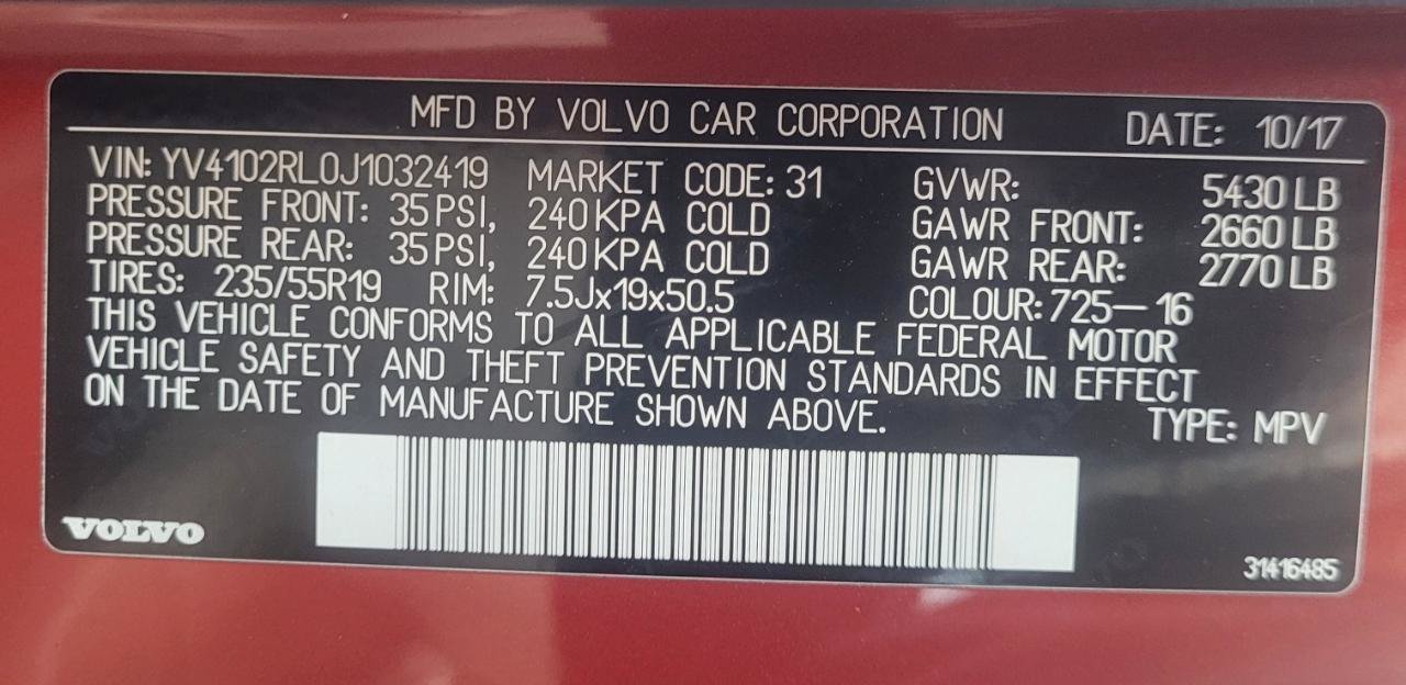 Used 2018 Volvo XC60 T5 Inscription AWD/4WD image 40