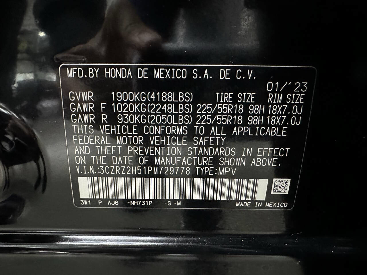 Used 2023 Honda HR-V Sport image 29