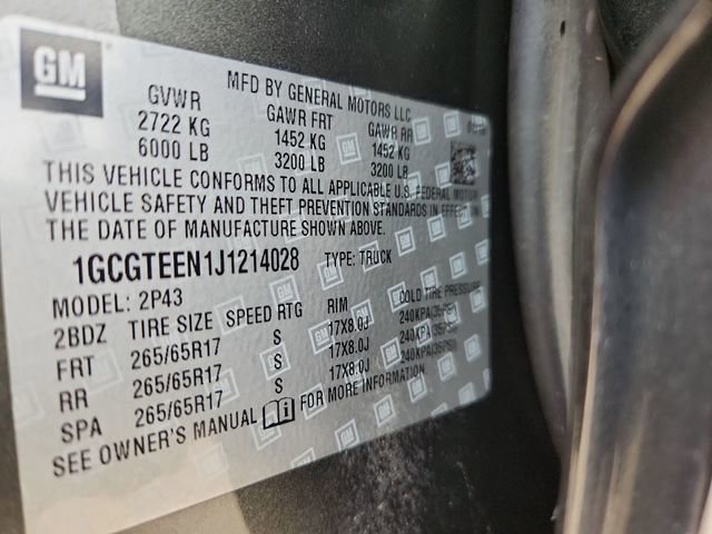 Used 2018 Chevrolet Colorado ZR2 w/ LPO, Premium Interior Package image 32