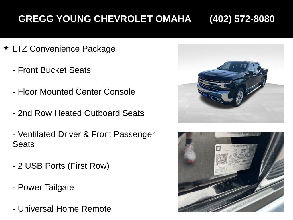 Used 2020 Chevrolet Silverado 1500 LTZ w/ LTZ Premium Package AWD/4WD image 9
