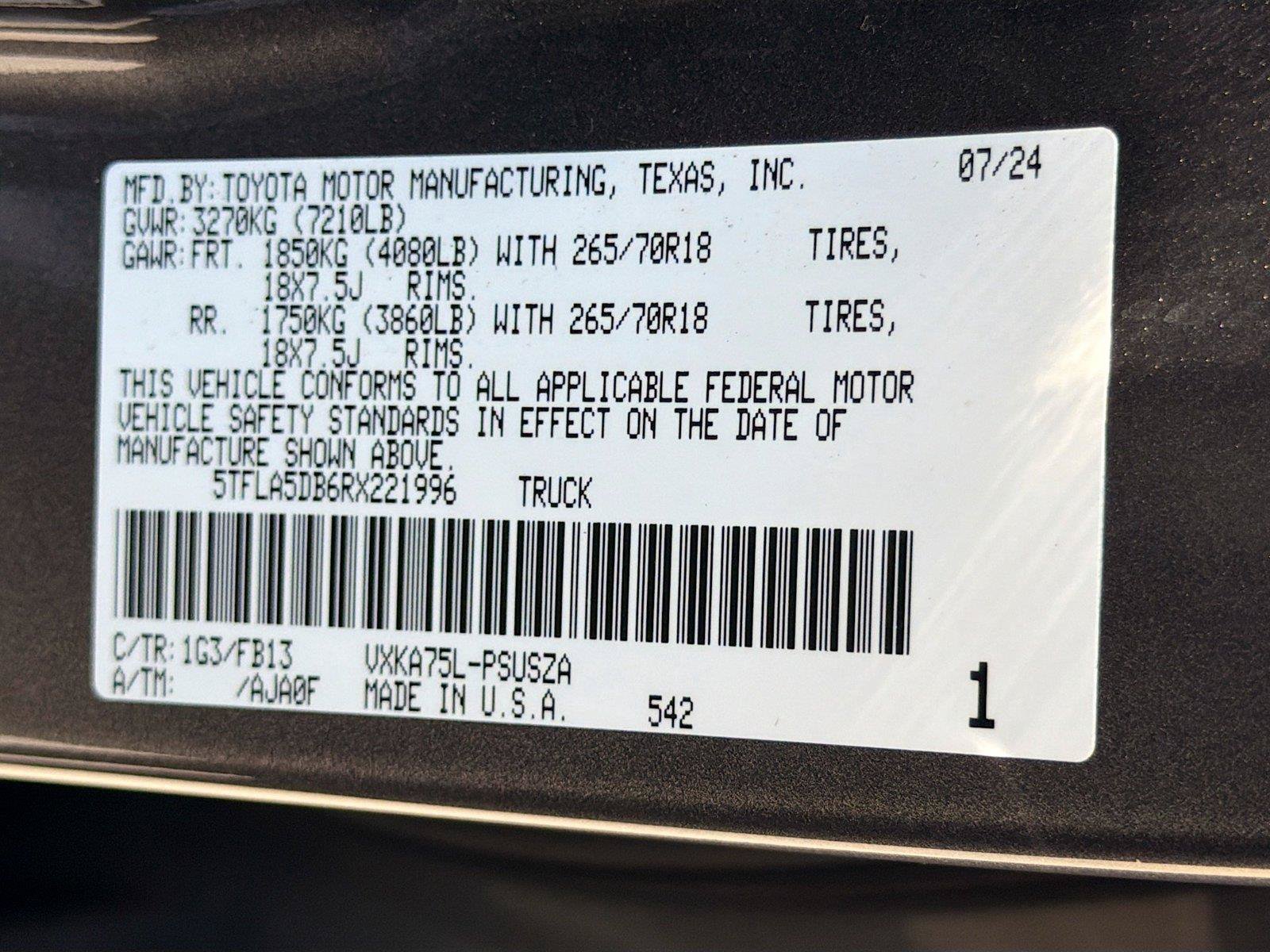 Used 2024 Toyota Tundra SR5 AWD/4WD image 43