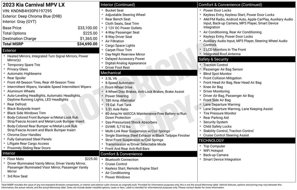 Used 2023 Kia Carnival LX image 24