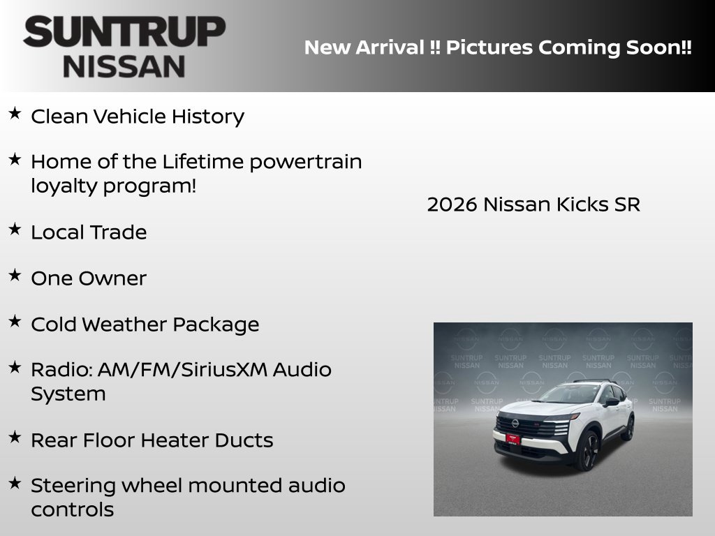 Certified 2026 Nissan Kicks SR w/ Cold Weather Package AWD/4WD image 6