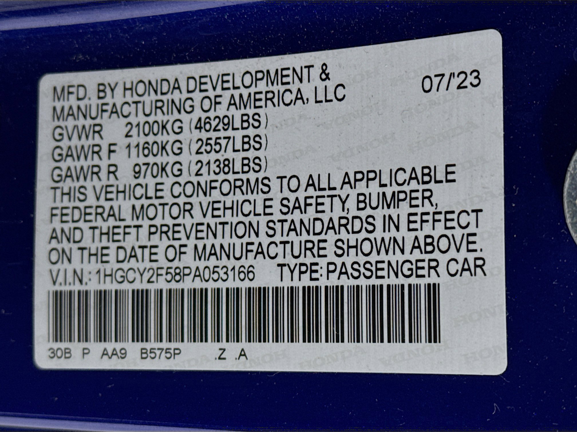 Certified 2023 Honda Accord Sport image 30