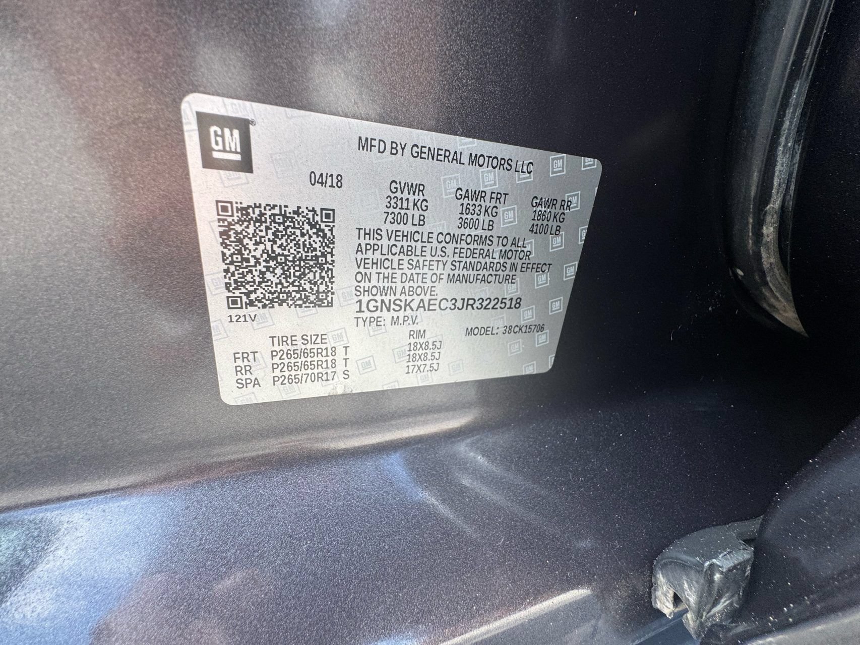 Used 2018 Chevrolet Tahoe LS w/ Skid Plate Package AWD/4WD image 12