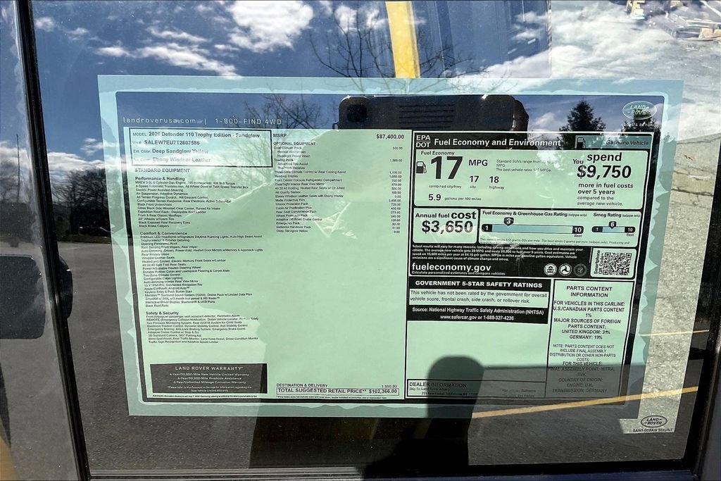 New 2026 Land Rover Defender 110 AWD/4WD image 14