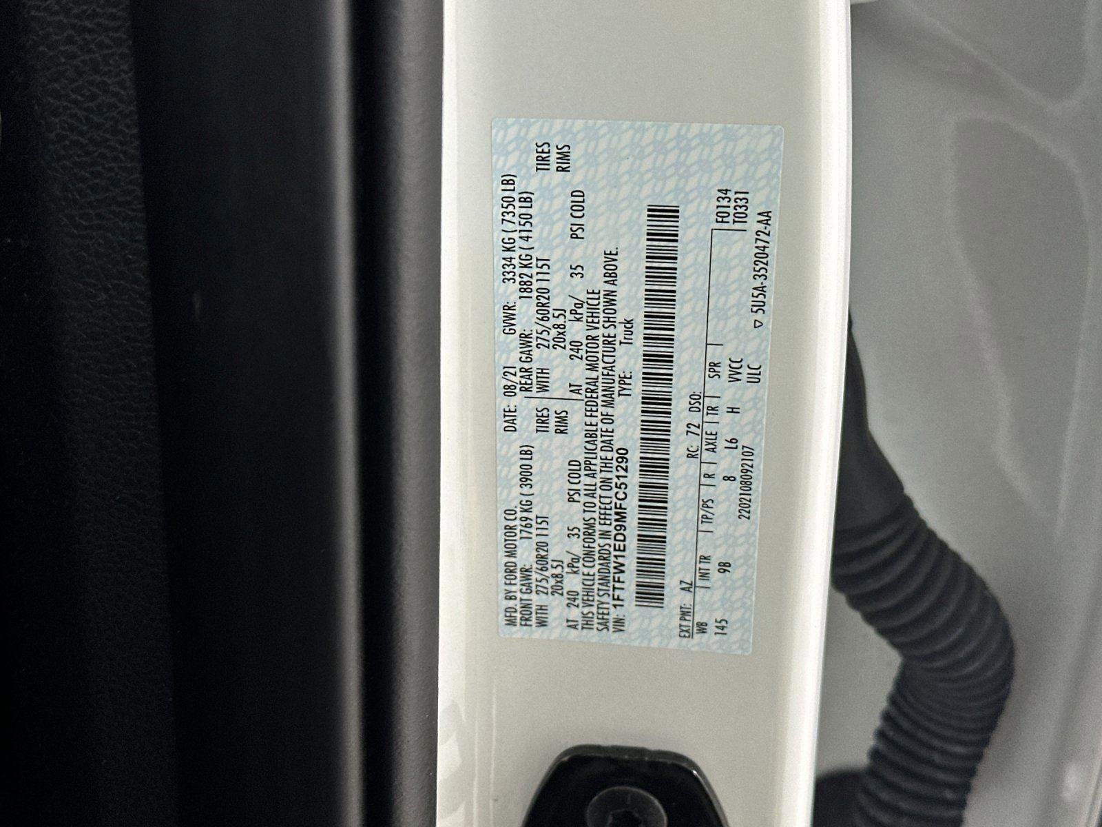 Used 2021 Ford F150 Platinum w/ Equipment Group 701A High AWD/4WD image 27