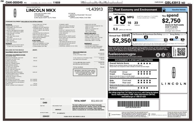 Used 2016 Lincoln MKX Reserve w/ Technology Package image 18