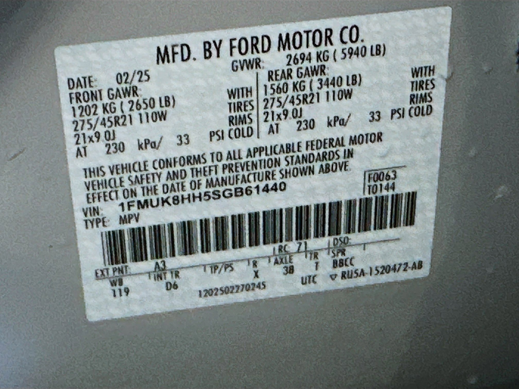 Used 2025 Ford Explorer Platinum w/ LUX Leather Package image 12