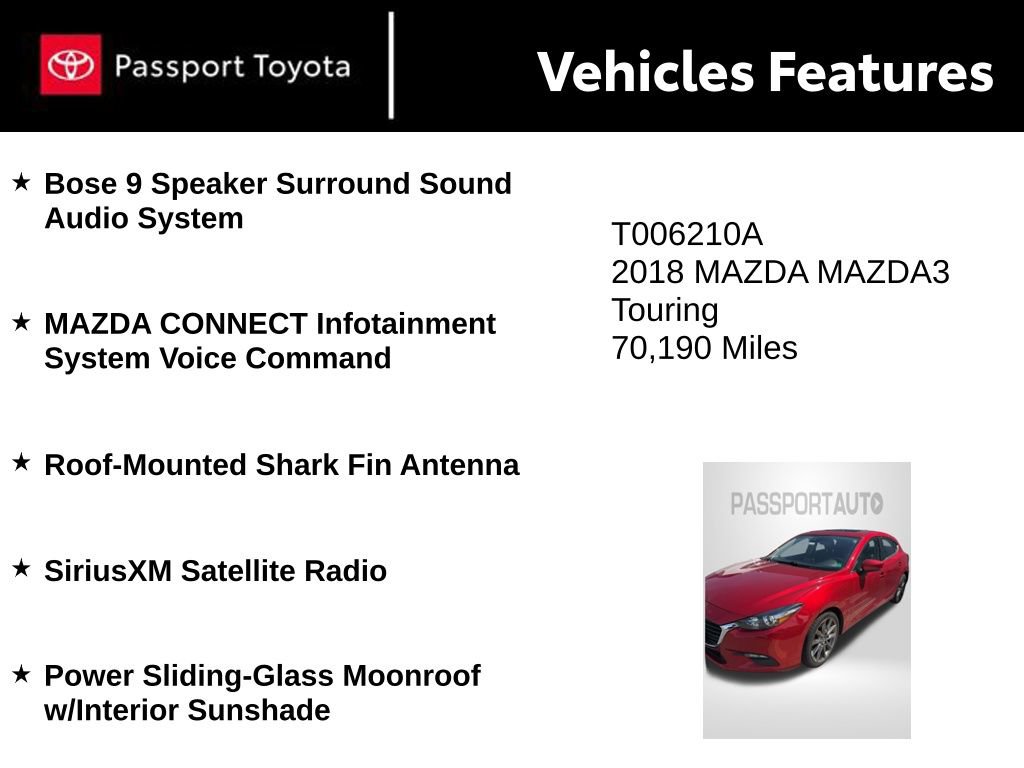 Used 2018 MAZDA MAZDA3 Touring image 8