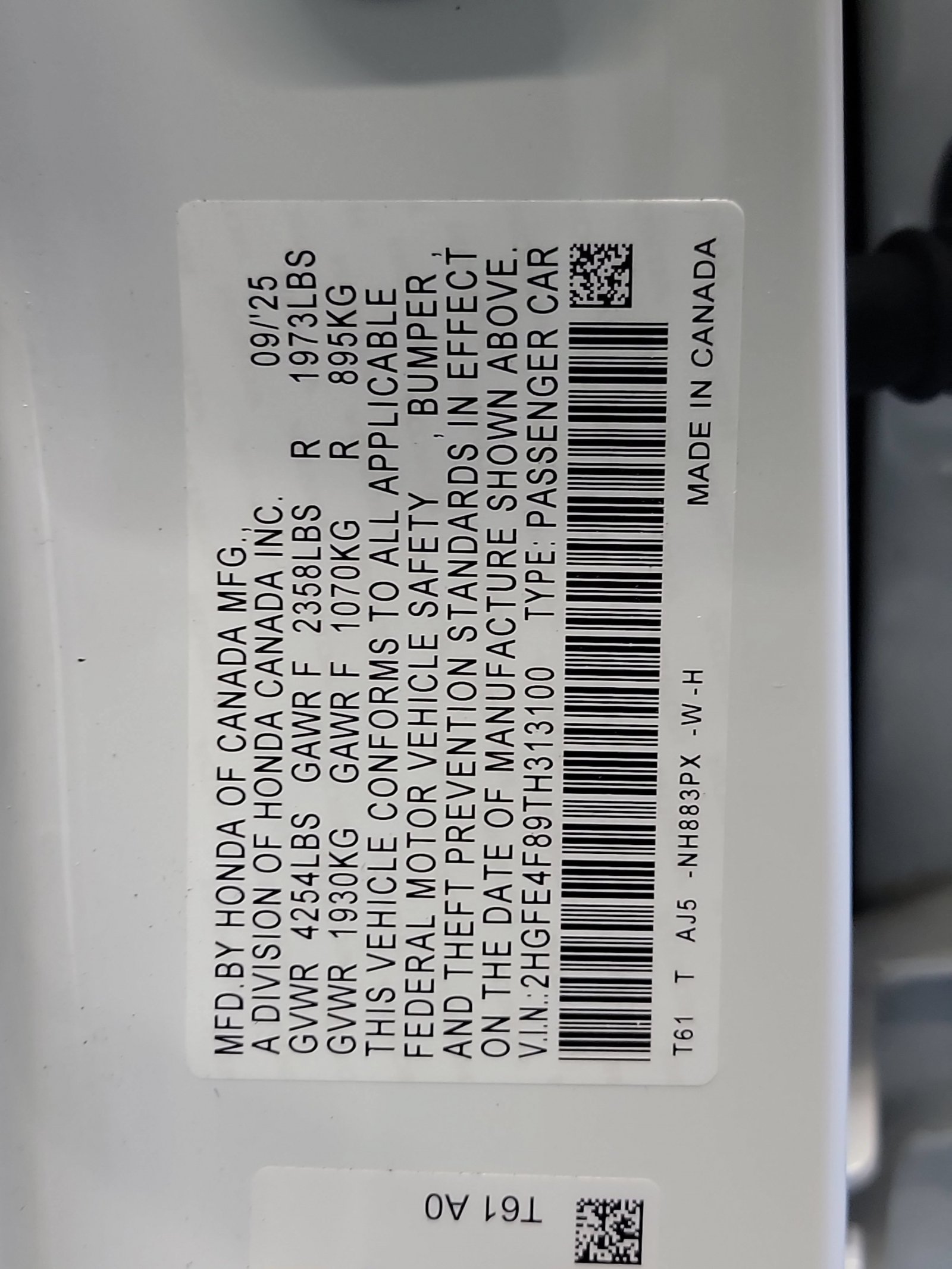 Certified 2026 Honda Civic Sport Touring image 33