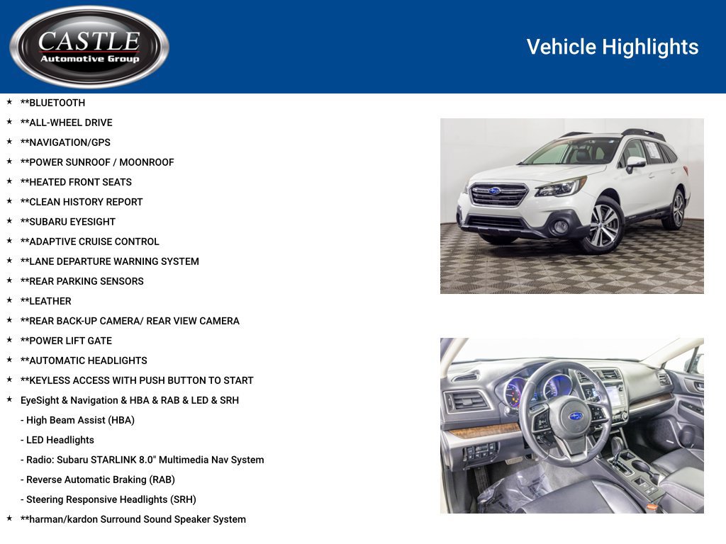 Used 2018 Subaru Outback 2.5i Limited AWD/4WD image 3