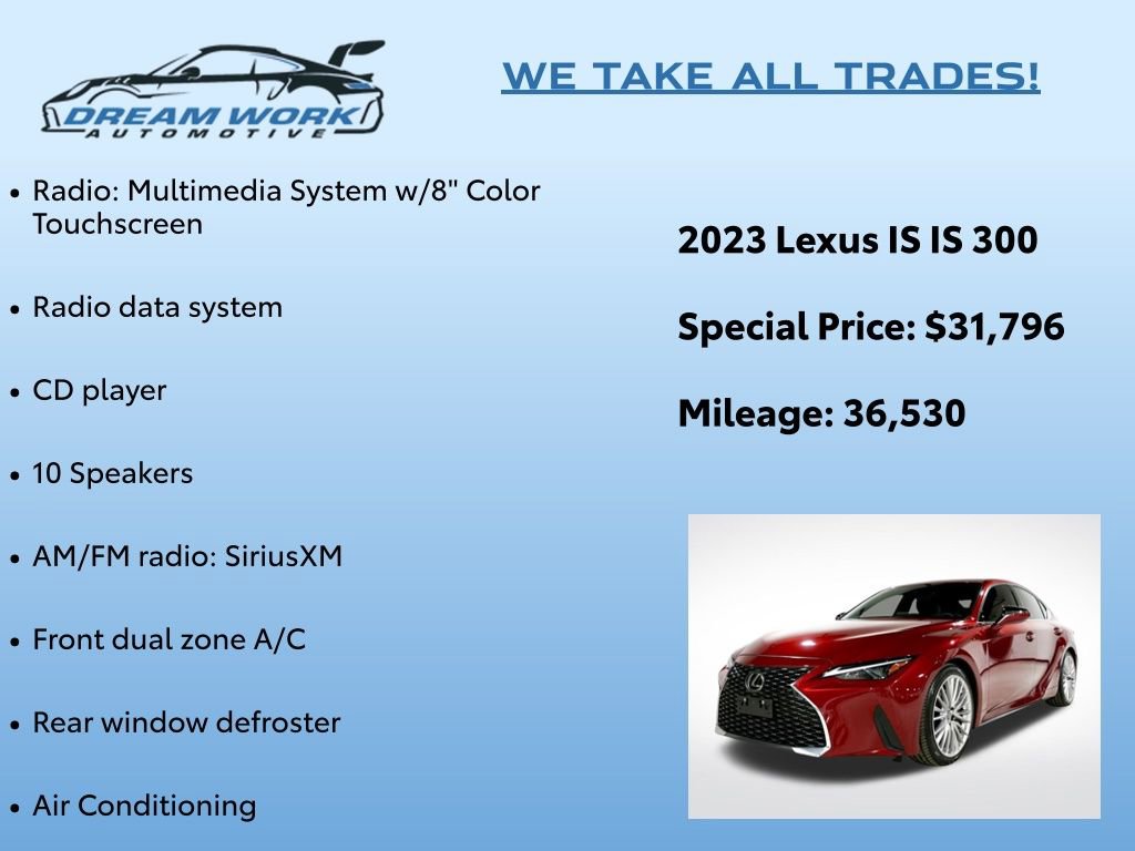 Used 2023 Lexus IS 300 w/ Premium Package video 2