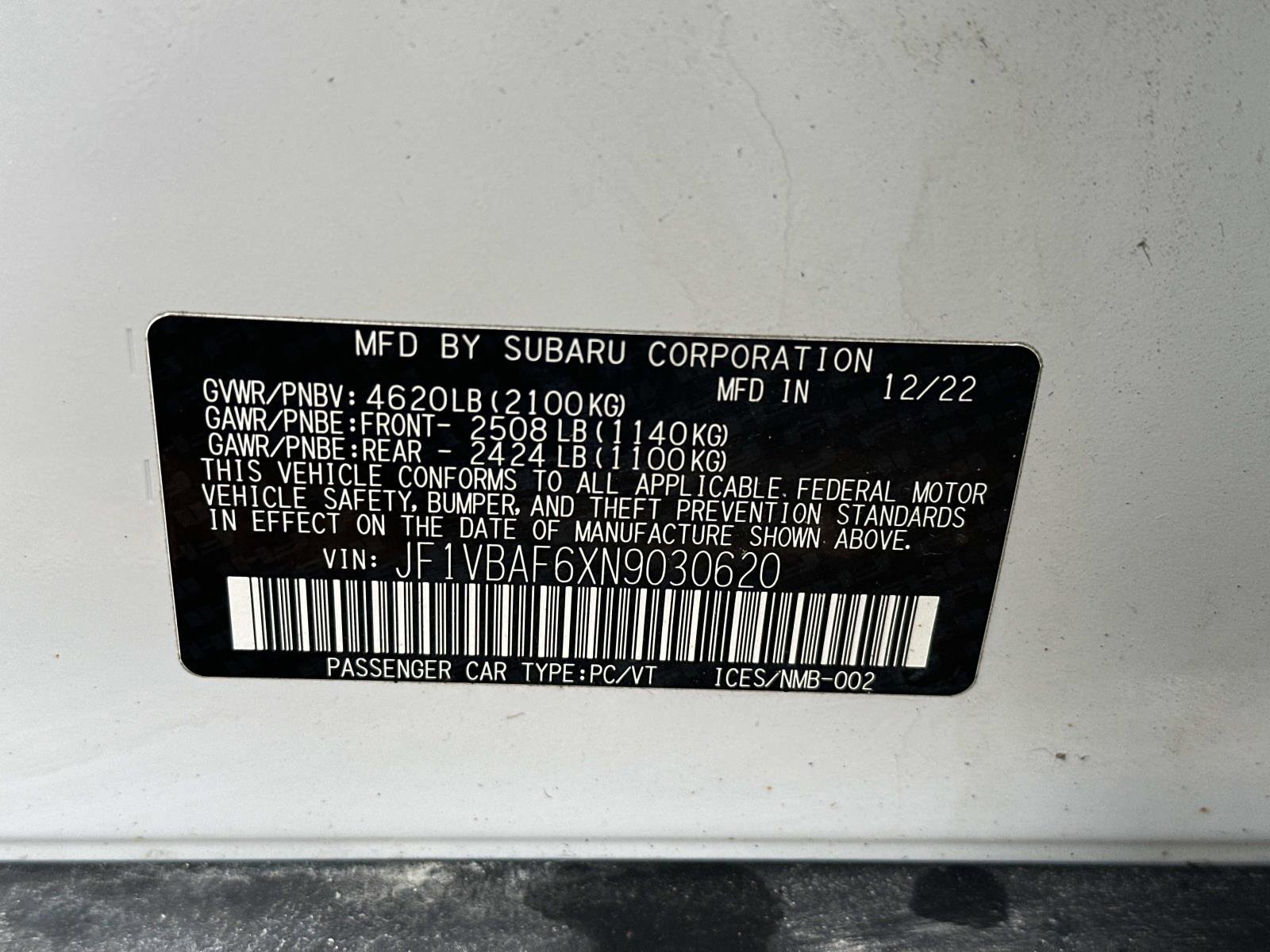 Used 2022 Subaru WRX Premium image 17