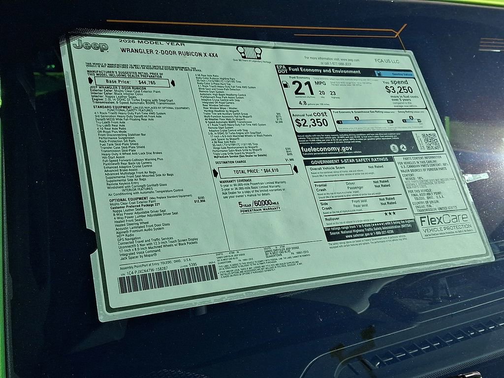 New 2026 Jeep Wrangler Rubicon image 16