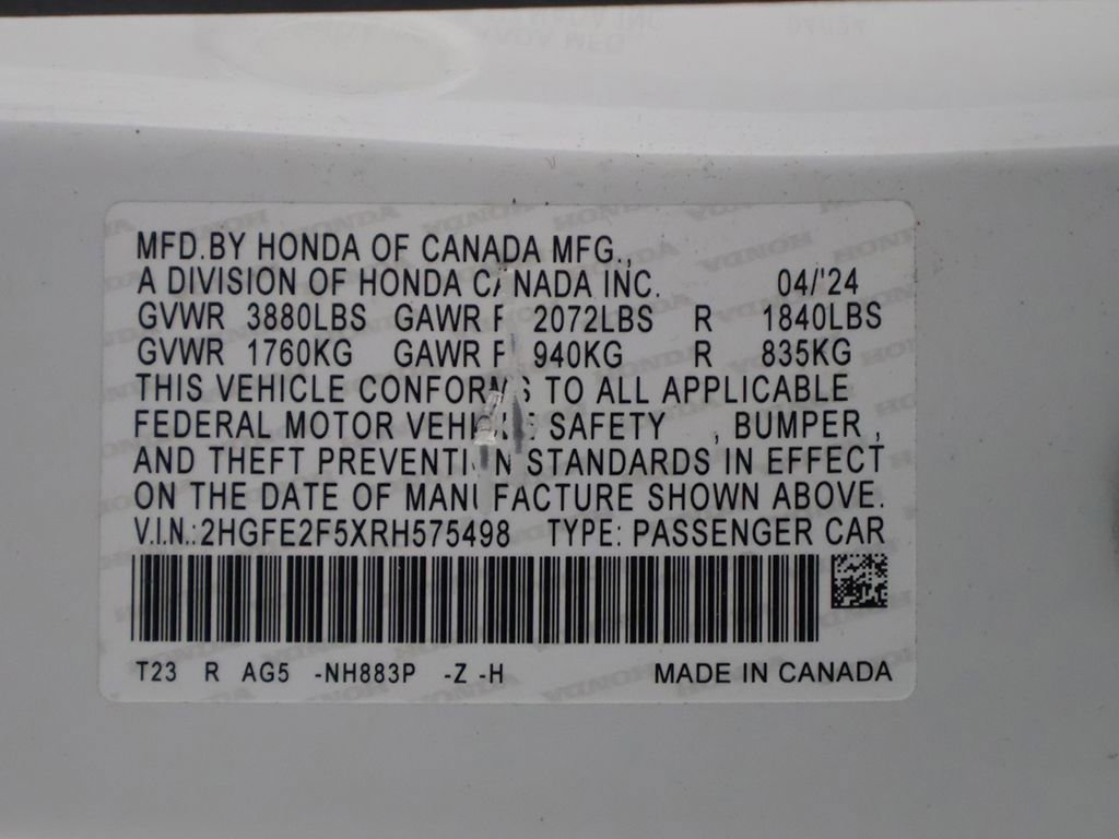 Used 2024 Honda Civic Sport image 47