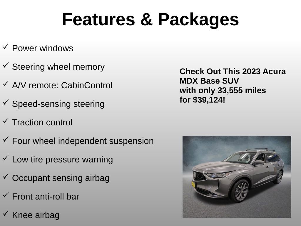 Used 2023 Acura MDX SH-AWD w/ Technology Package image 16