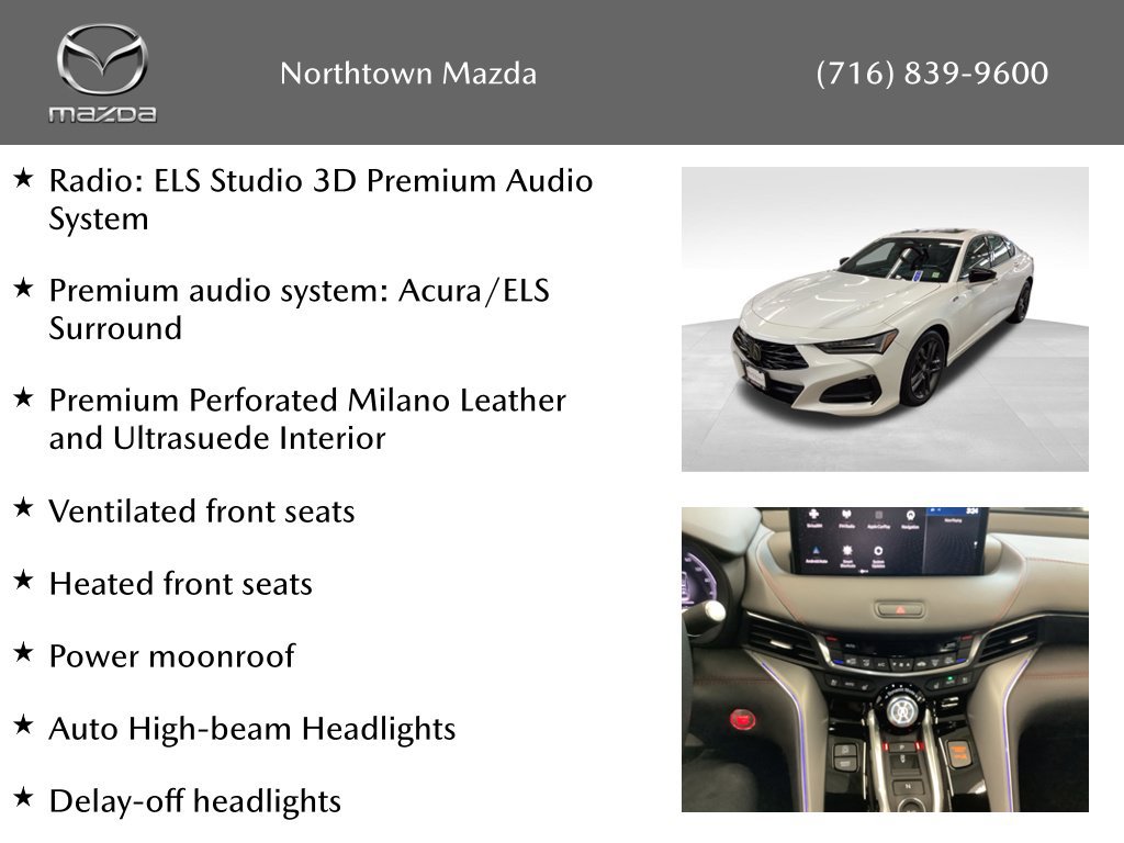 Used 2025 Acura TLX w/ A-SPEC Package AWD/4WD image 2