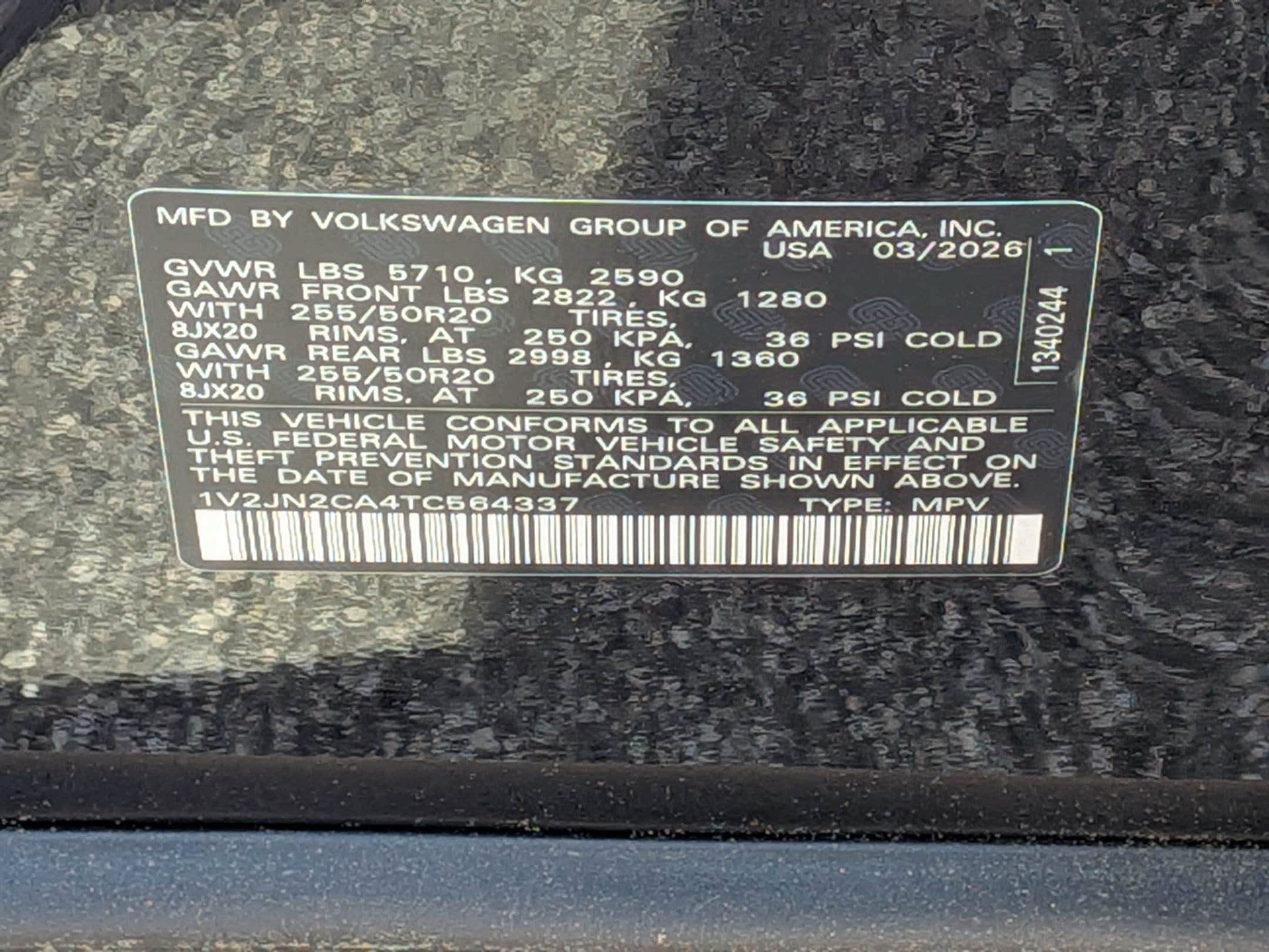 New 2026 Volkswagen Atlas SE FWD image 37