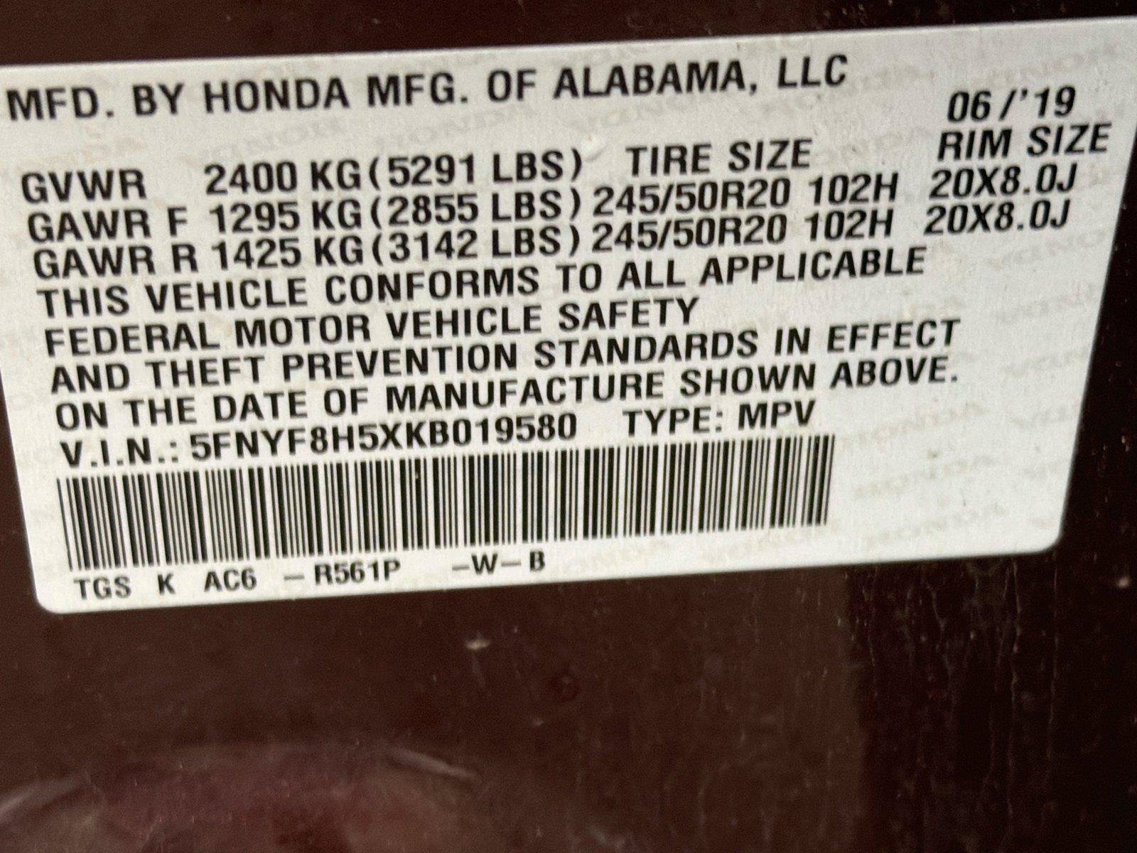 Used 2019 Honda Passport EX-L image 21