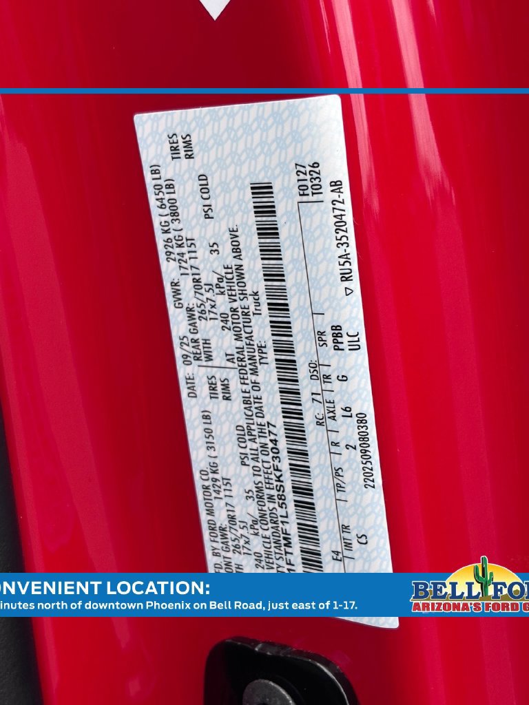 Used 2025 Ford F150 XL w/ Equipment Group 103A High AWD/4WD image 34